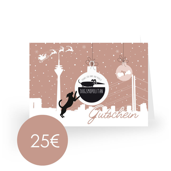 Dogsmopolitan voucher kerstmotief Düsseldorf