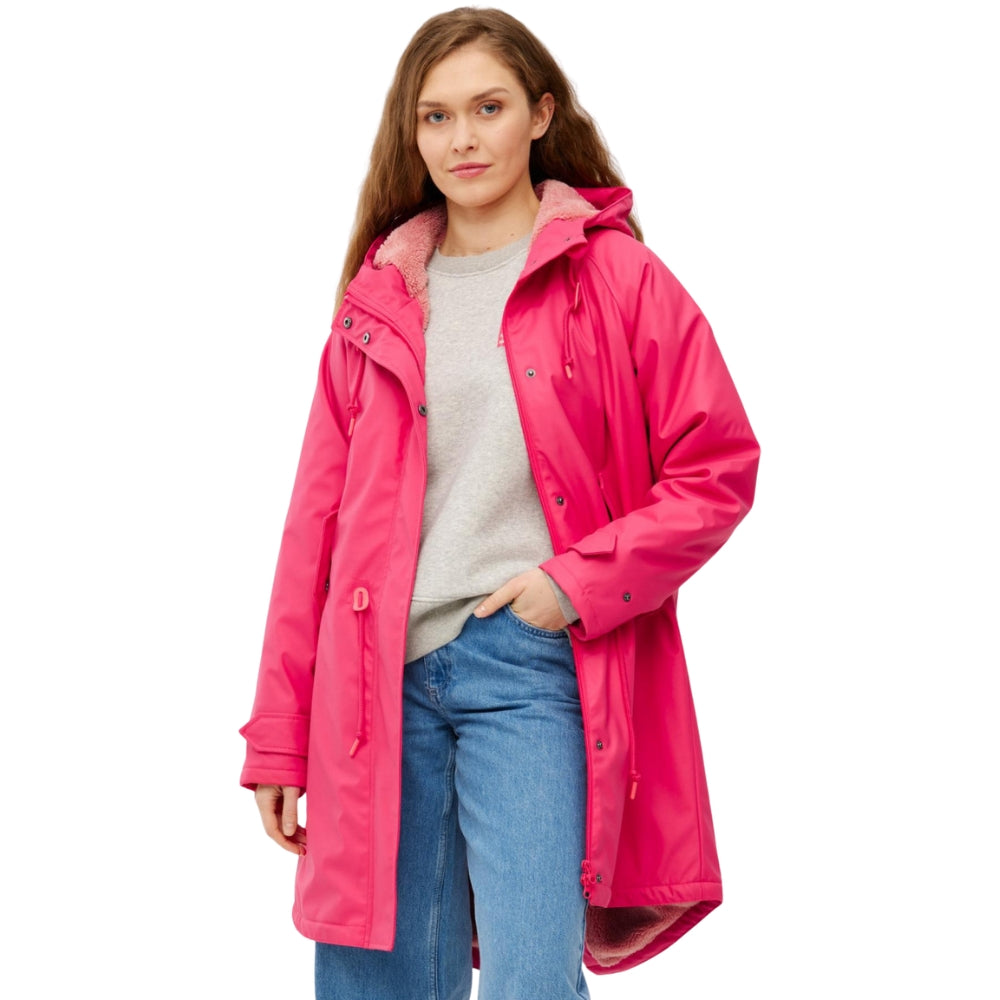 Friese Tidaholm Damen Regenjacke Azalea Pink Gefüttert – Dogsmopolitan