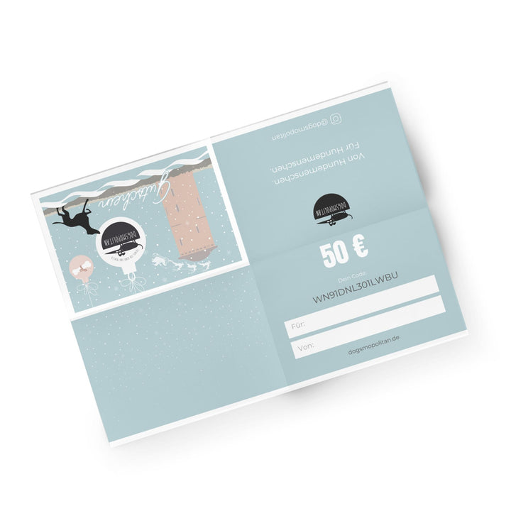 Dogsmopolitan voucher kerstmotief Domburg