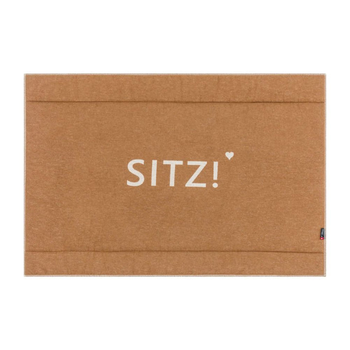 Hondenmat met voering "Zit!"