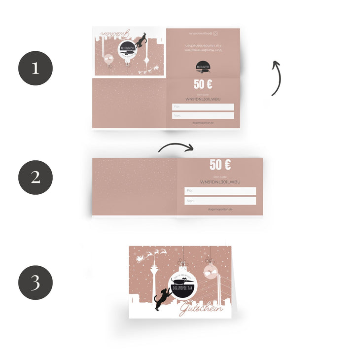 Dogsmopolitan voucher kerstmotief Düsseldorf
