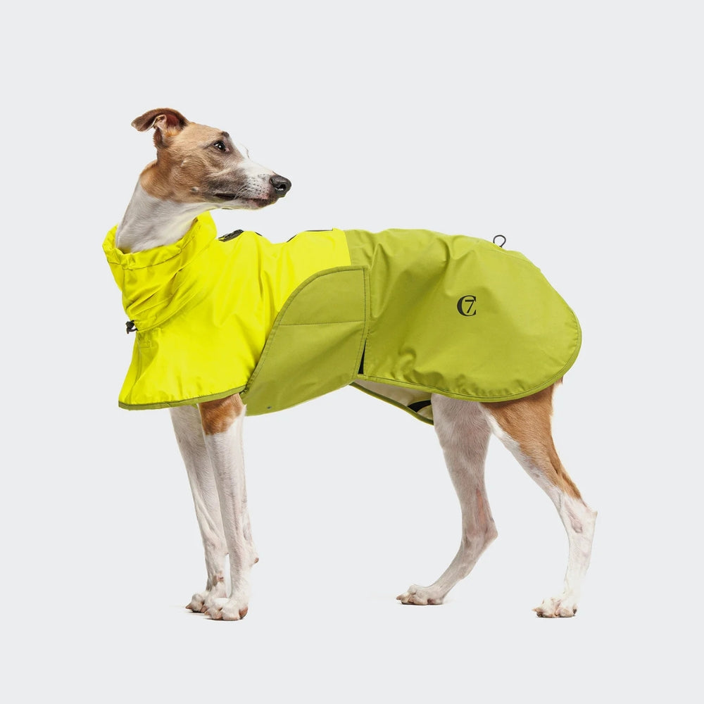 Hondenregenjas ACTIVE Neon Groen/Licht Olijfgroen
