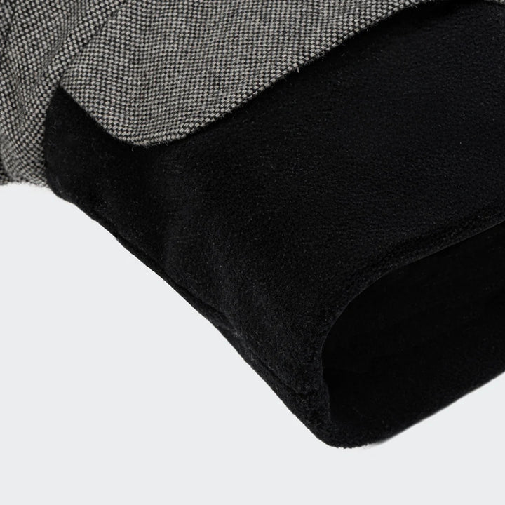 Windhundmantel Brooklyn Long Tweed Black