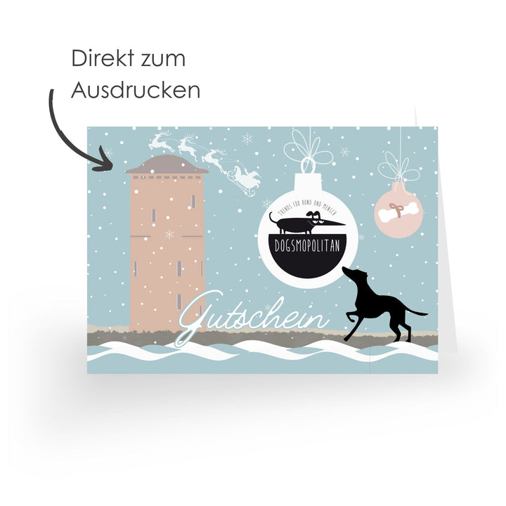 Dogsmopolitan voucher kerstmotief Domburg