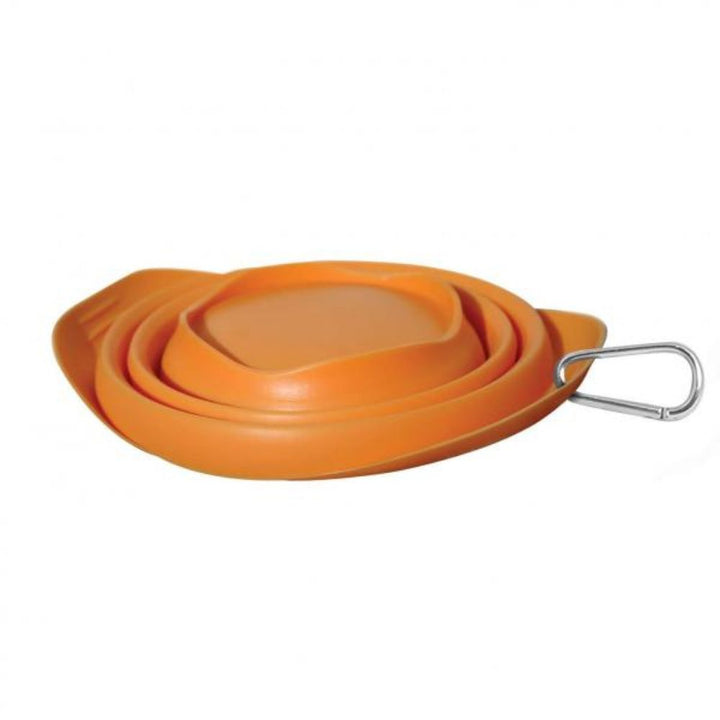 Opvouwbare hondenbak in oranje