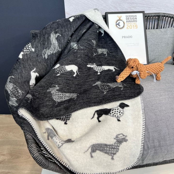 Hundedecke Dackel - Für Zuhause und unterwegs