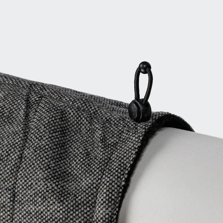 Windhundmantel Brooklyn Long Tweed Black