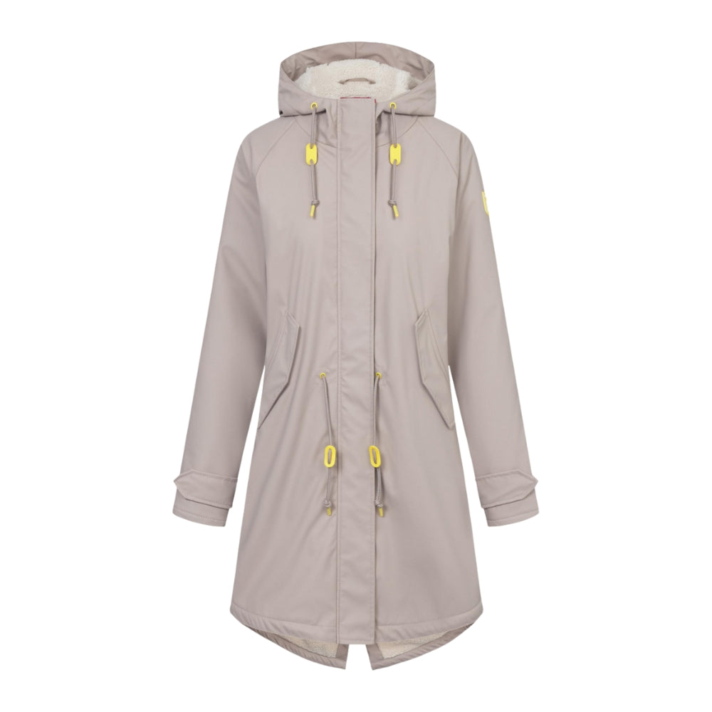 Friese Tidaholm Dames Regenjas Cobblestone Beige Gevoerd