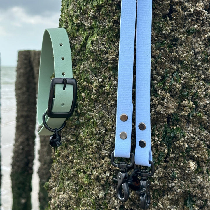 BETA-BIOTHANE® Halsband en Lijn Blue Sky