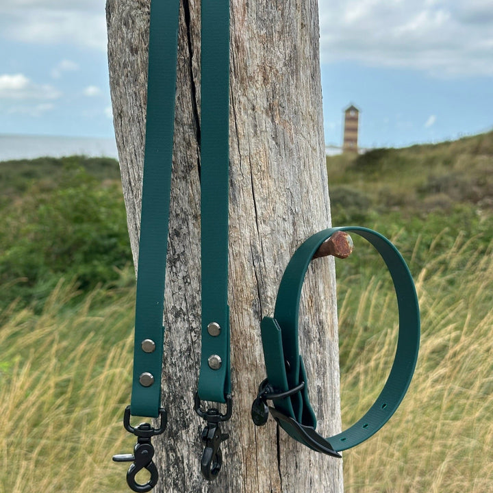 BETA-BIOTHANE® Halsband en Lijn Teal