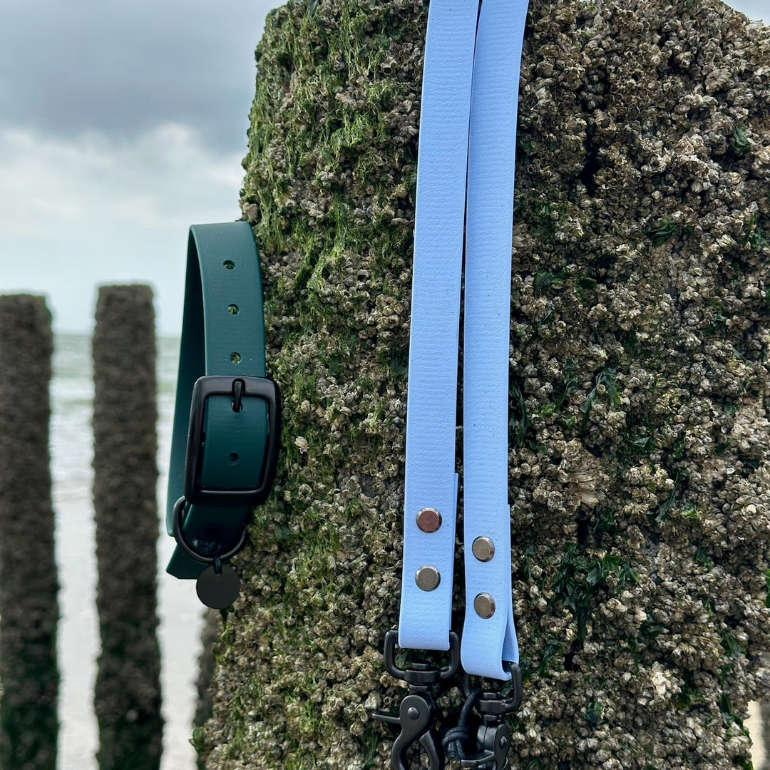 BETA-BIOTHANE® Halsband en Lijn Blue Sky