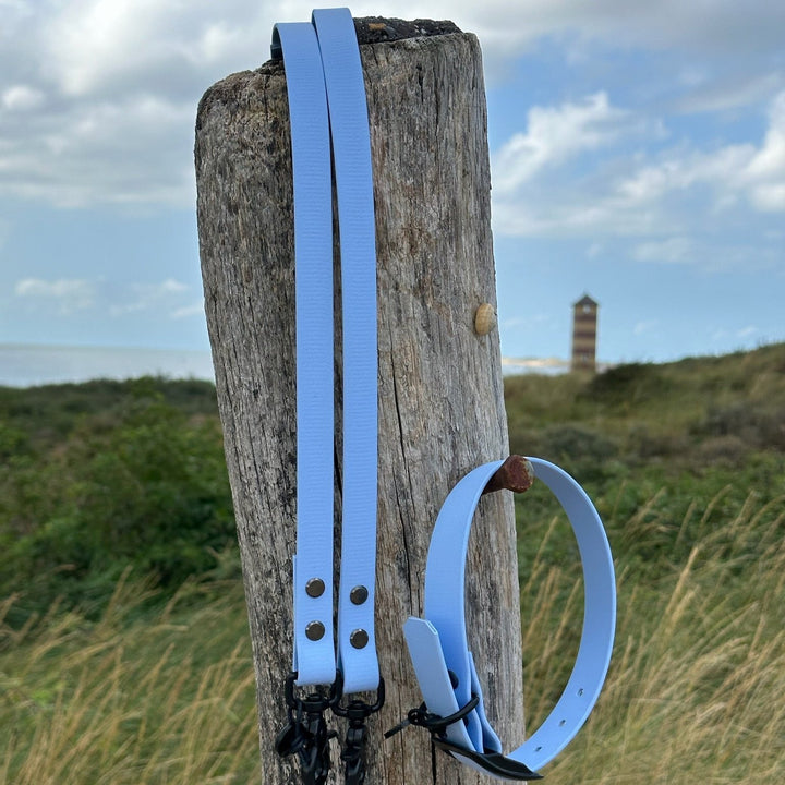 BETA-BIOTHANE® Halsband en Lijn Blue Sky
