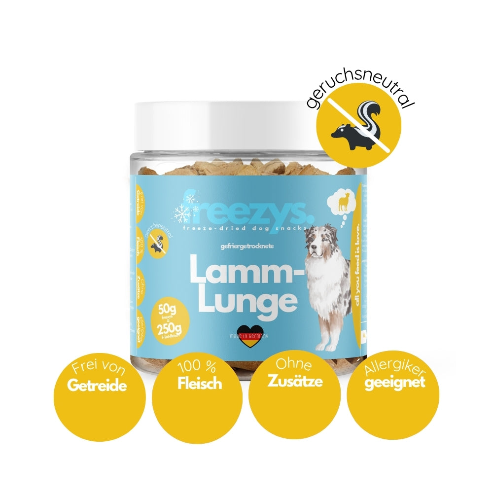 Hondensnacks lamslong gevriesdroogd 50g
