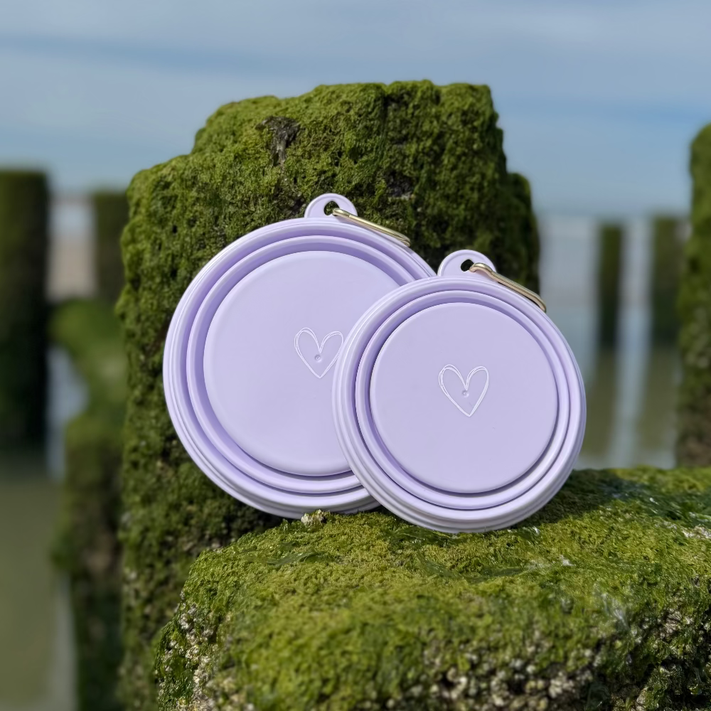 Foldable ToGo dog bowl with carabiner – 350 ml / 650 ml