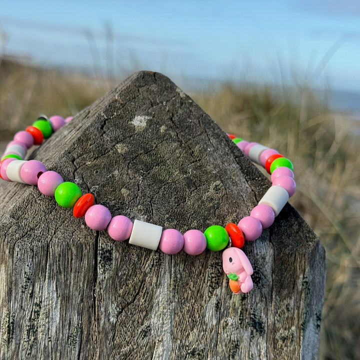 Hippie Kettchen mit EM-Keramik Bunny