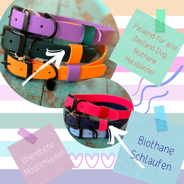 BETA-BIOTHANE® halsband en lijn Diepzee