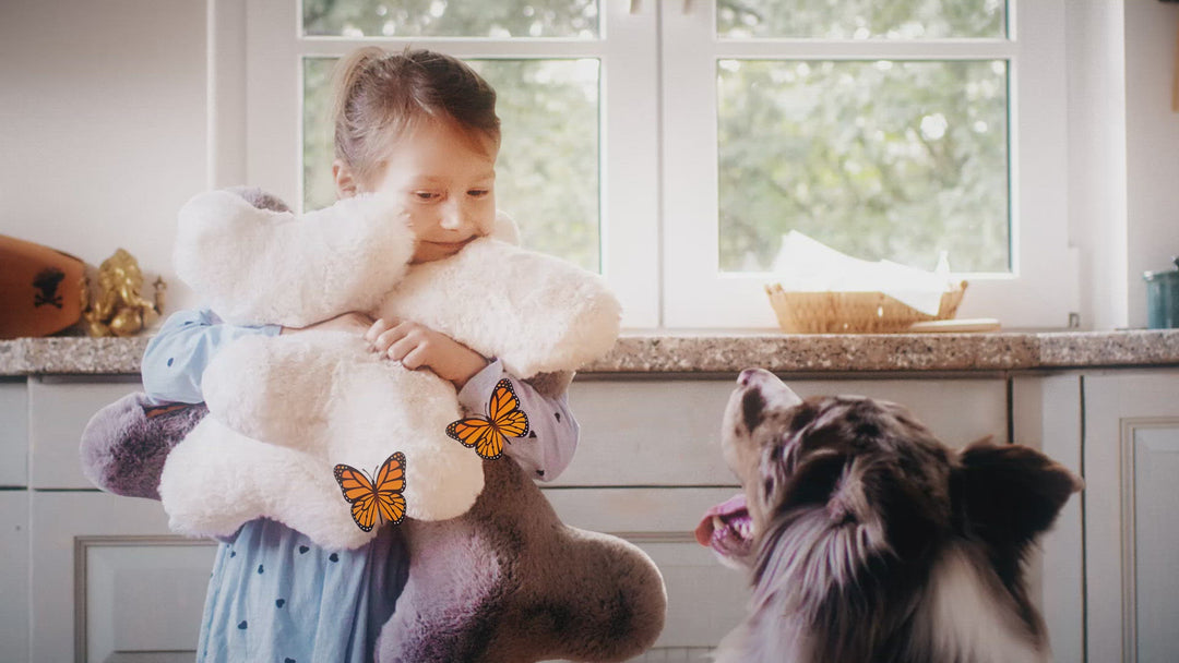 Kopf- und Kuschelkissen für Hunde HYGGEBONE® | Taupe