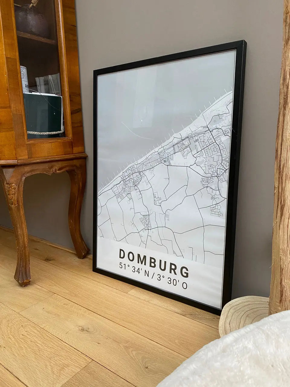 Domburg Map Premium Poster Jetzt erhältlich bei Dogsmopolitan