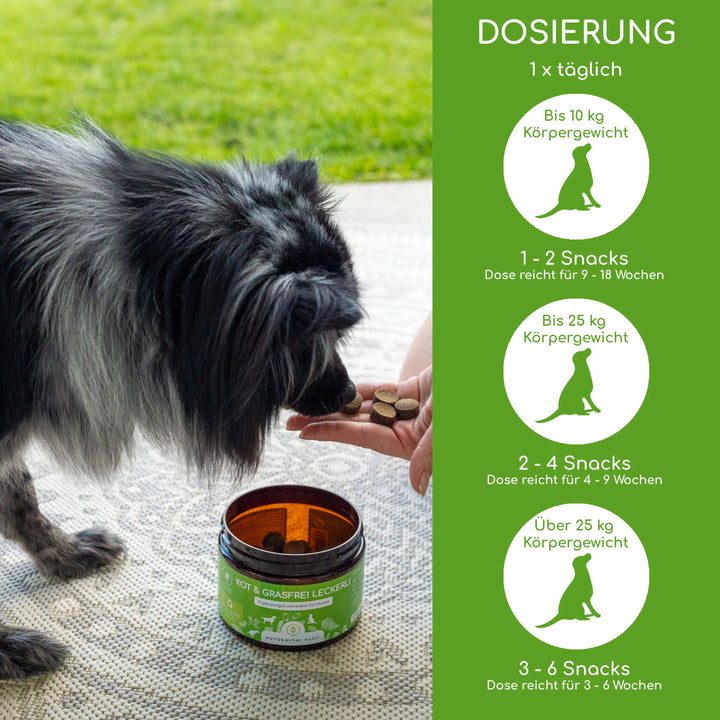 Kot & Grasfrei Snacks für Hunde