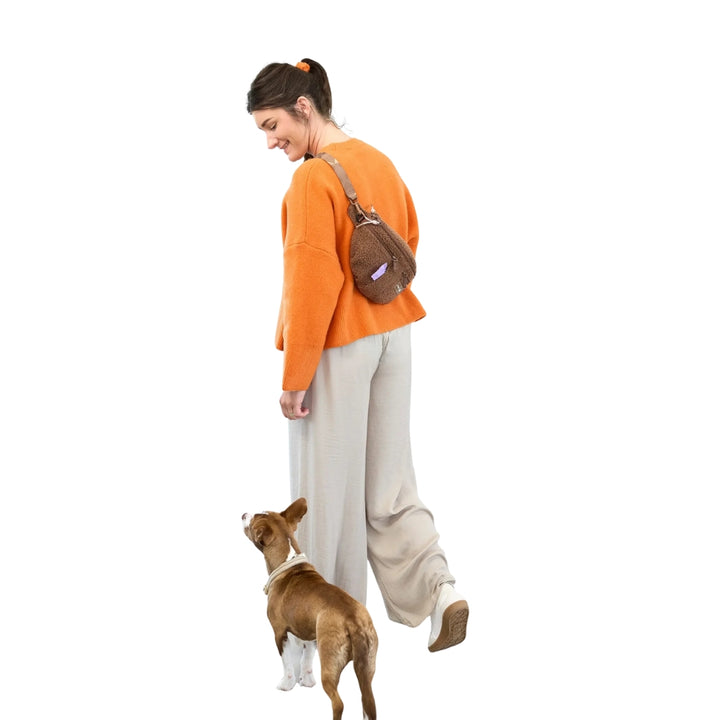 Treat bag / dog bag Emma teddy fleece