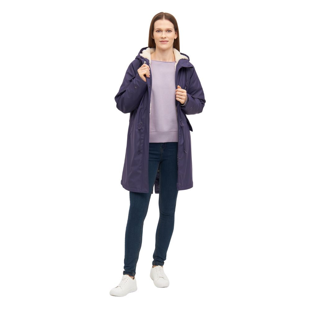 Gefütterte Regenjacke Tidaholm Derbe Plumeria Lila