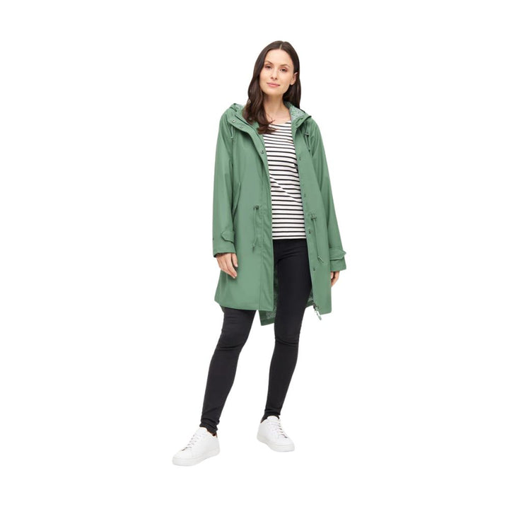 Friese Traveby Paisley Damen Regenjacke Hedge Green