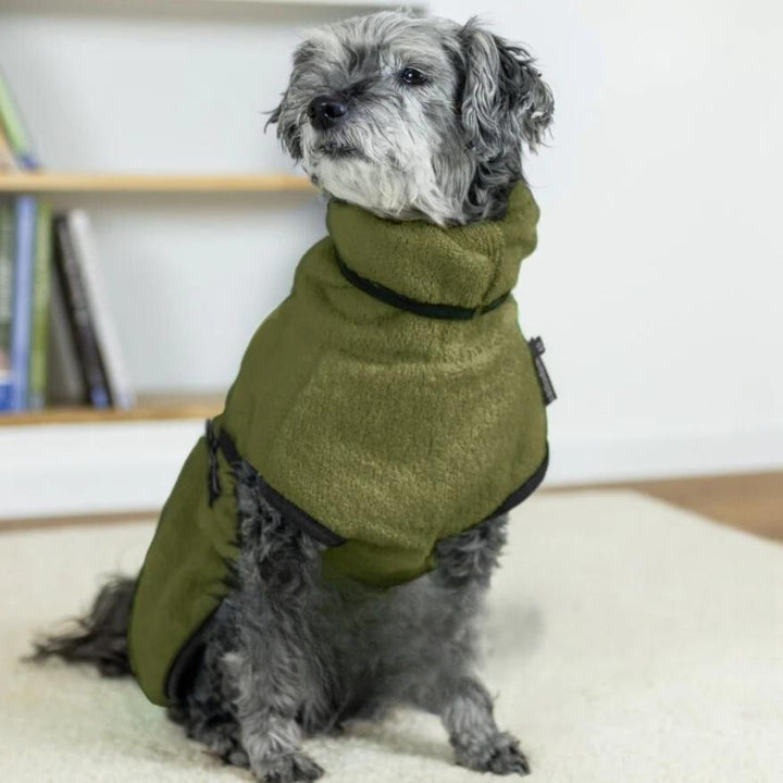 Dog Bathrobe Moss