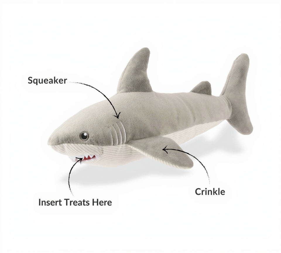 Hundespielzeug Großer Weißer Hai Gabe
