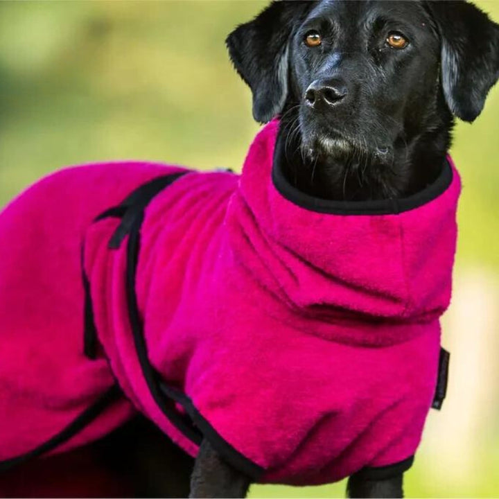 Hundebademantel Pink