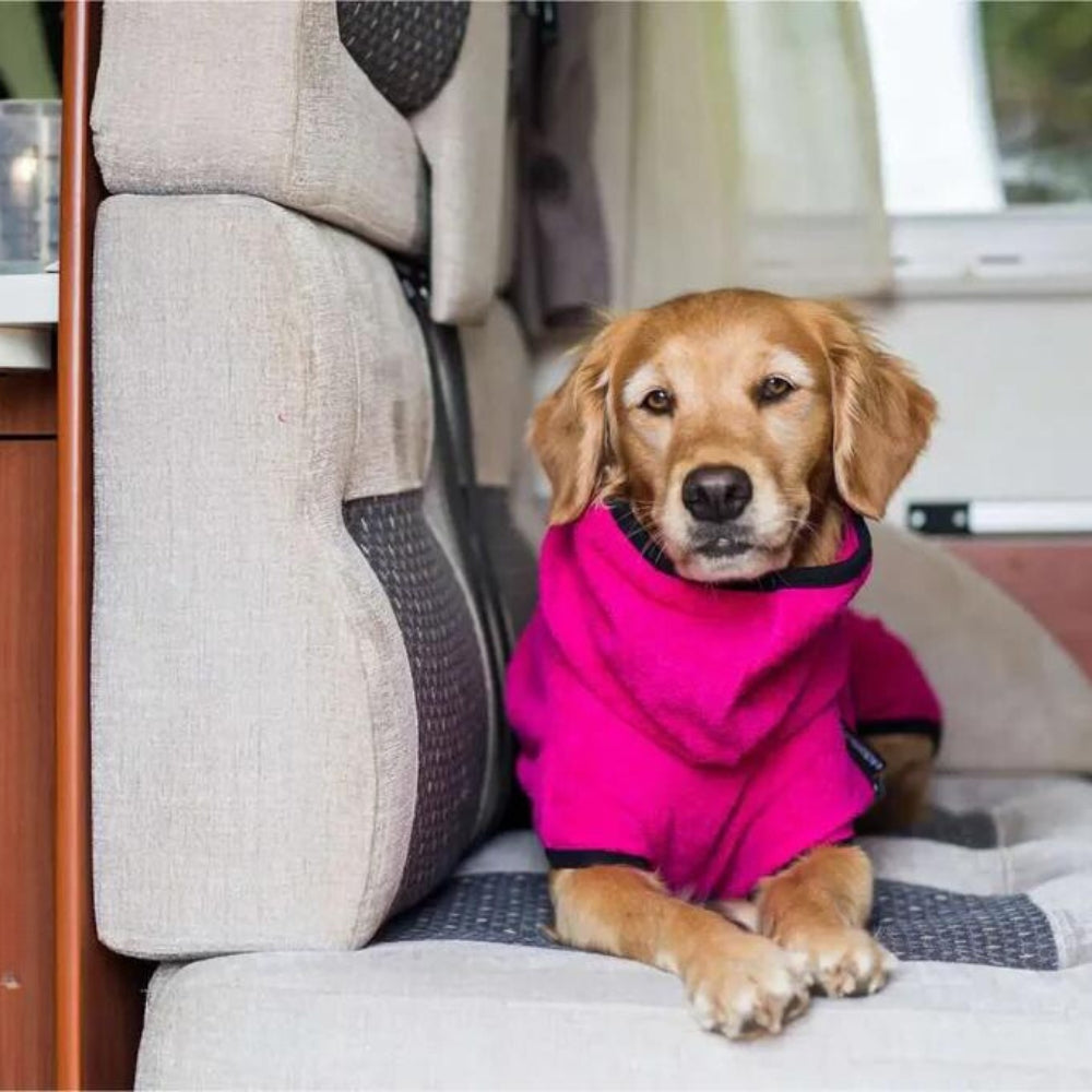 Dog Bathrobe Pink 