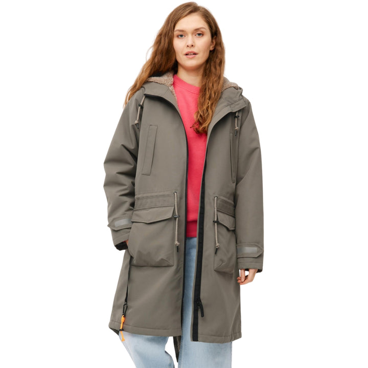 Phoebholm Dog Damen Winter-Regenjacke Morel Braun Oliv Grün Hundejacke