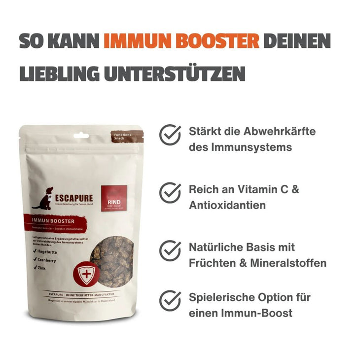 Funktionssnack Escapure Immun Booster Rind