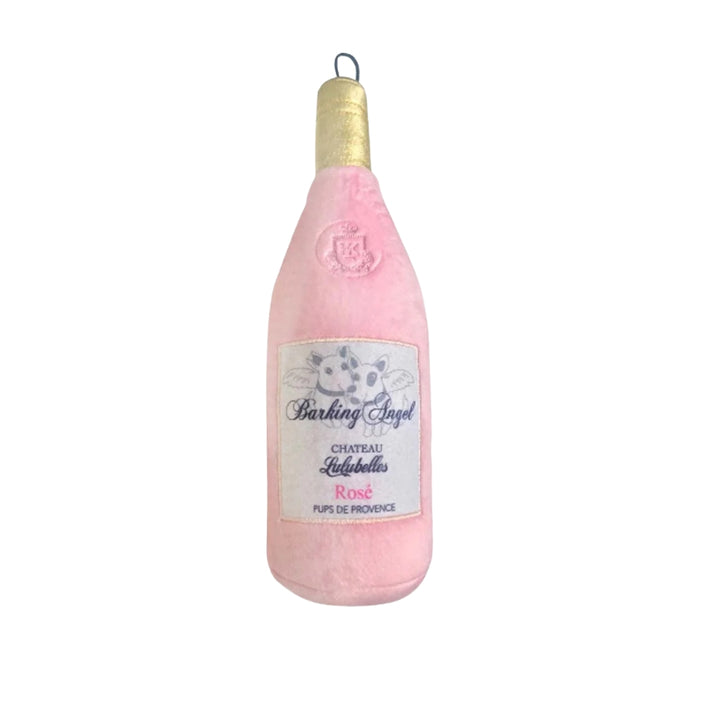 Hundespielzeug Flasche Rosé