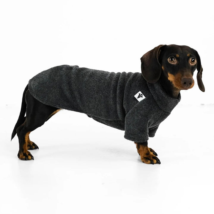 PULLOVER für Dackel in Anthrazit