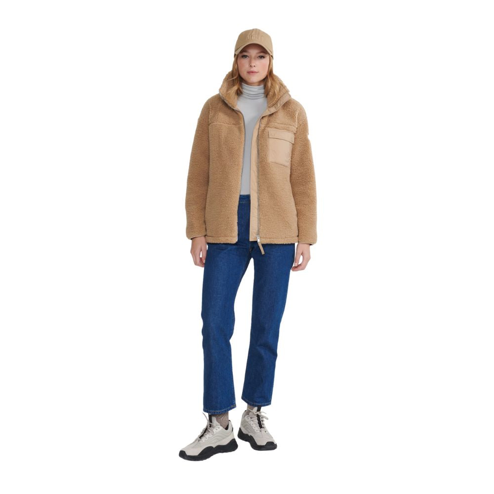 Kuschelige Sherpajacke Beige