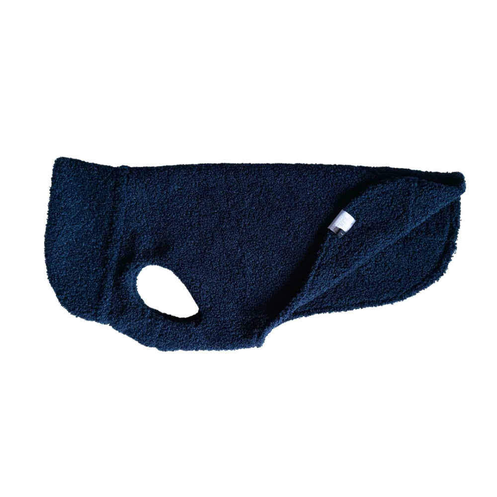 Hondentrui CozyShirt blijf warm teddy marineblauw