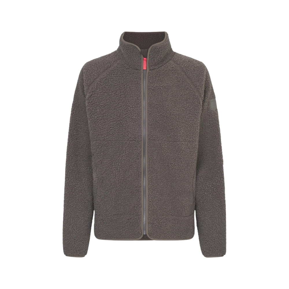 Kuschelby Damen Fleecejacke Morel Braun Teddy