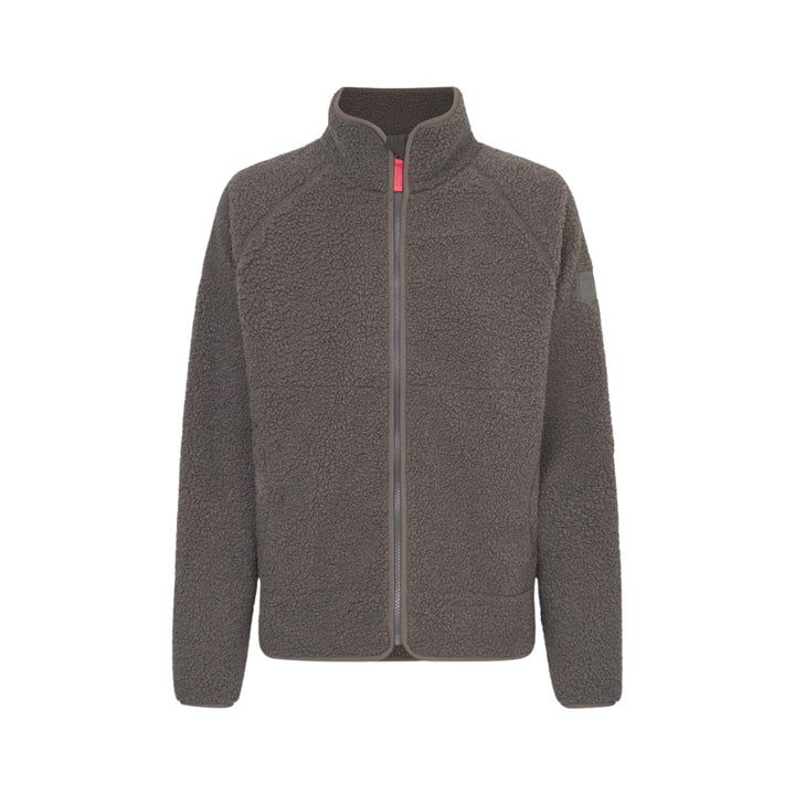 Kuschelby Damen Fleecejacke Morel Braun Teddy
