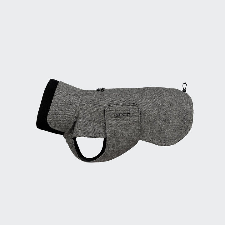 Hundemantel Brooklyn Long Tweed Black