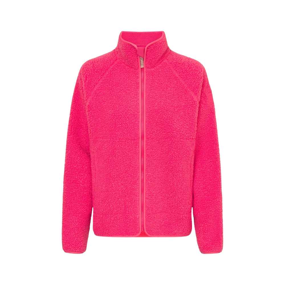 Kuschelby Damen Fleecejacke Azalea Pink Teddy