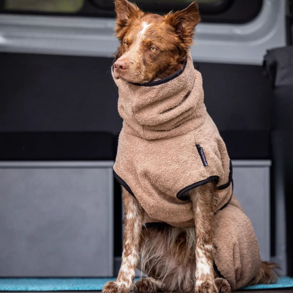 Dog bathrobe rose