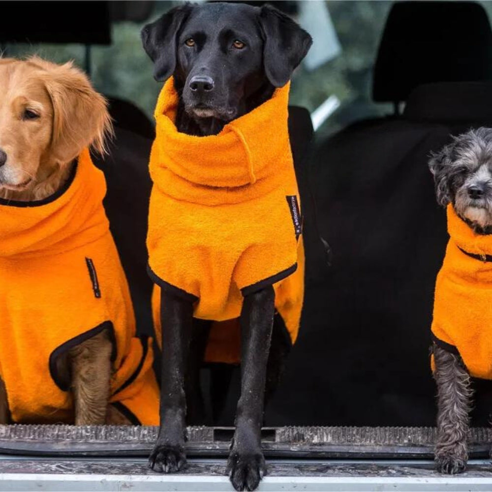 Dog Bathrobe Orange 