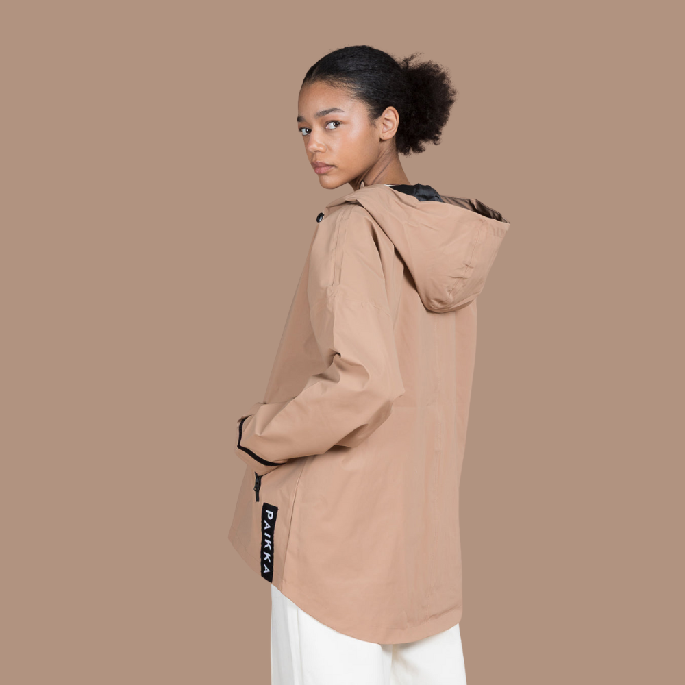 Regenjacke hochreflektierend Taupe