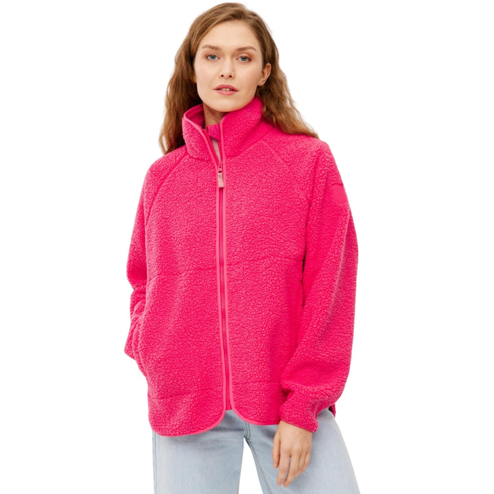 Kuschelby Damen Fleecejacke Azalea Pink Teddy