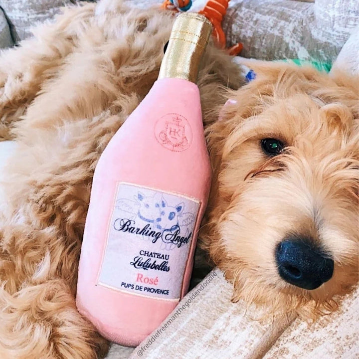 Hundespielzeug Flasche Rosé