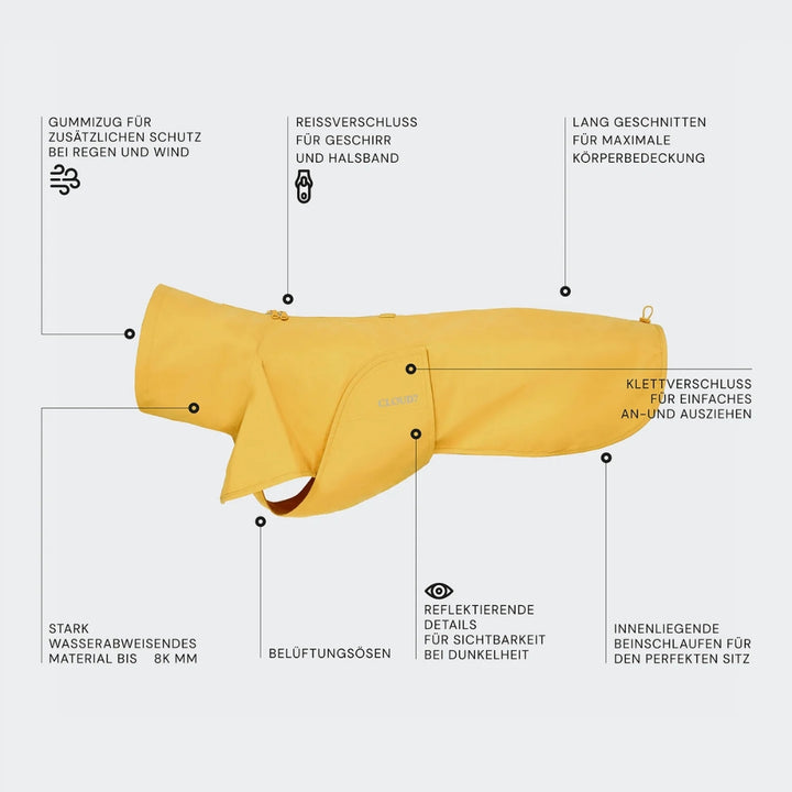 Hunderegenmantel Helgoland Yellow