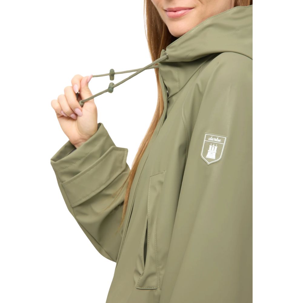 Tildaby Damen Regenjacke Oxford-Tea