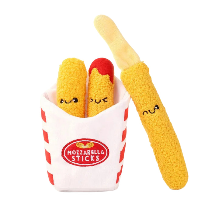 Hundespielzeug Mozzarella Sticks