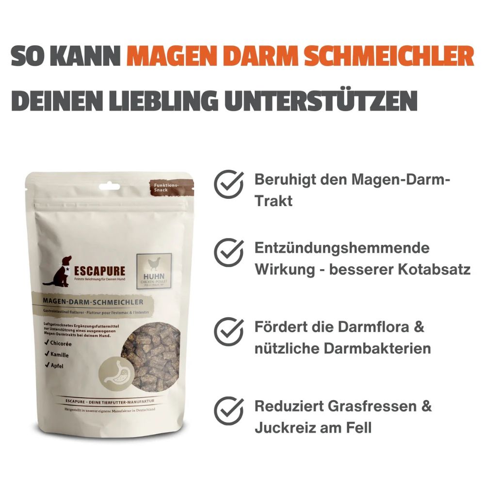 Funktionssnack Escapure Magen-Darm-Schmeichler Huhn