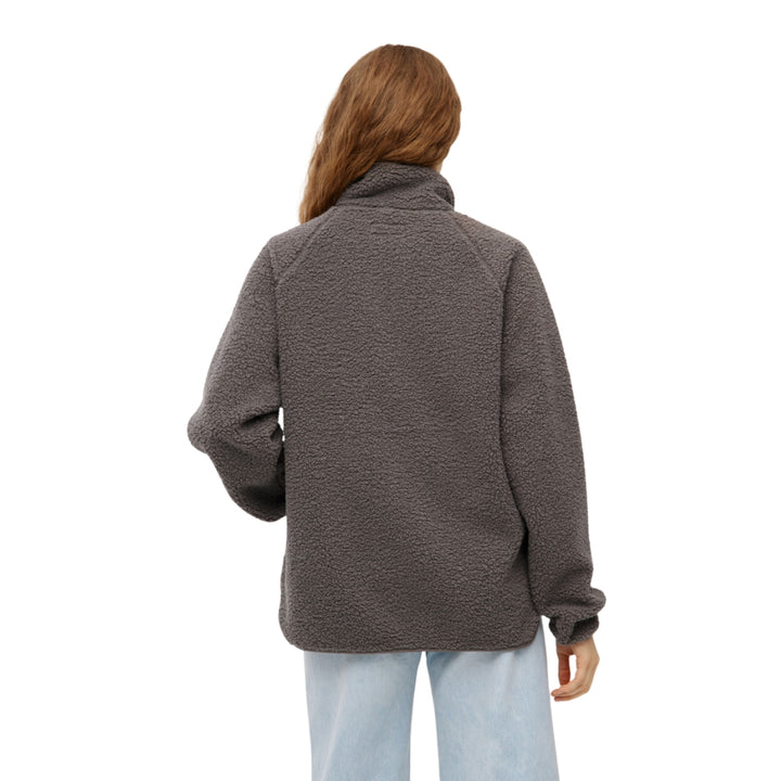 Kuschelby Damen Fleecejacke Morel Braun Teddy
